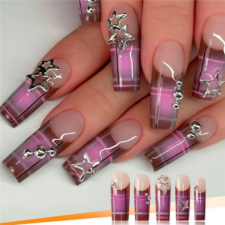 Glamorous Star-Embellished Nail Extensions Stornfield