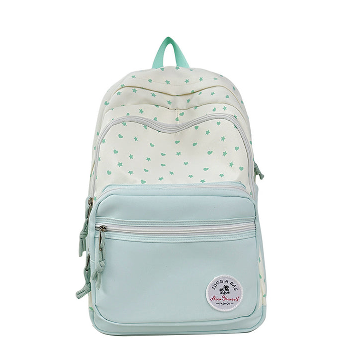 Charming Star-Patterned School Backpack Stornfield