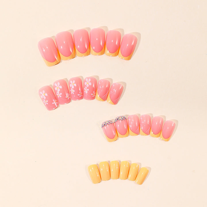 Artistic Floral Gel Nail Art Set Stornfield