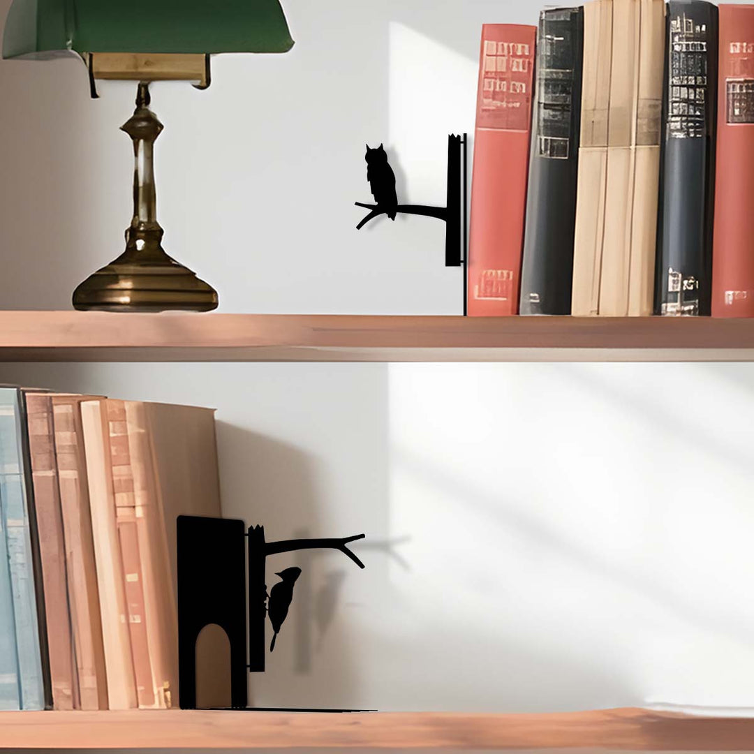 Decorative Bird-Themed Bookends