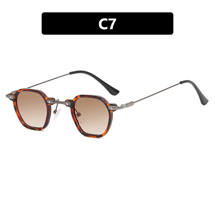 Ladies stylish sunglasses with unique hexagonal shape and sturdy frame Stornfield