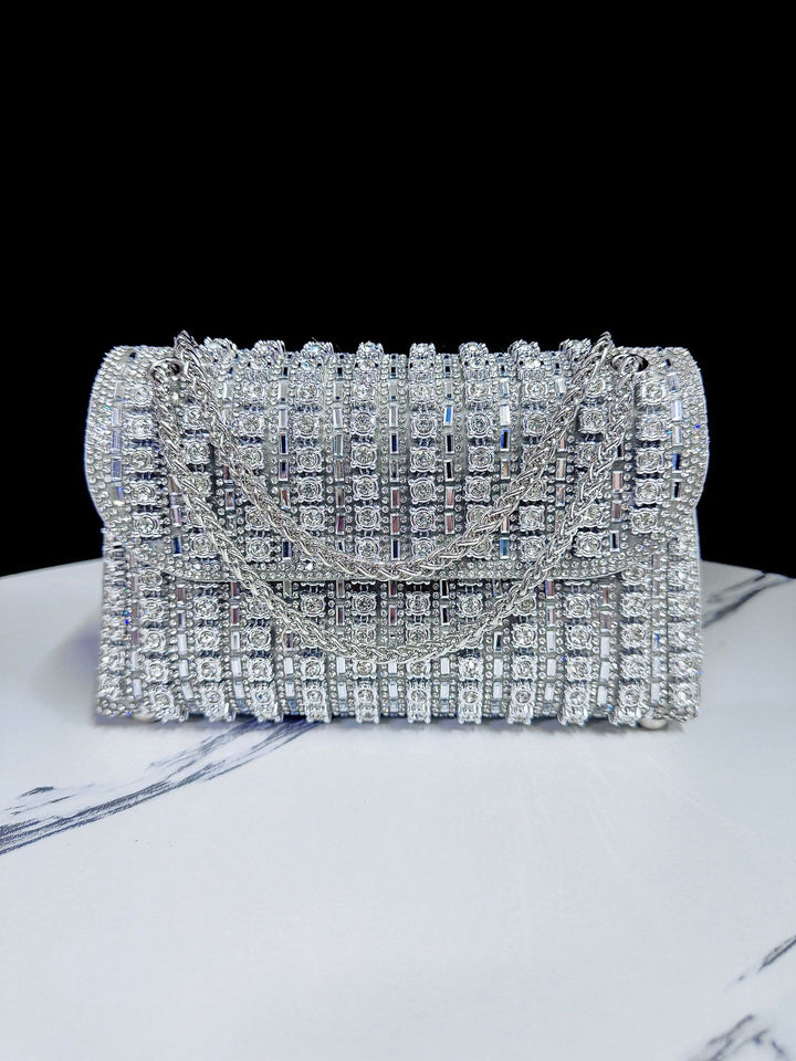 Decorative Crystal Evening Clutch