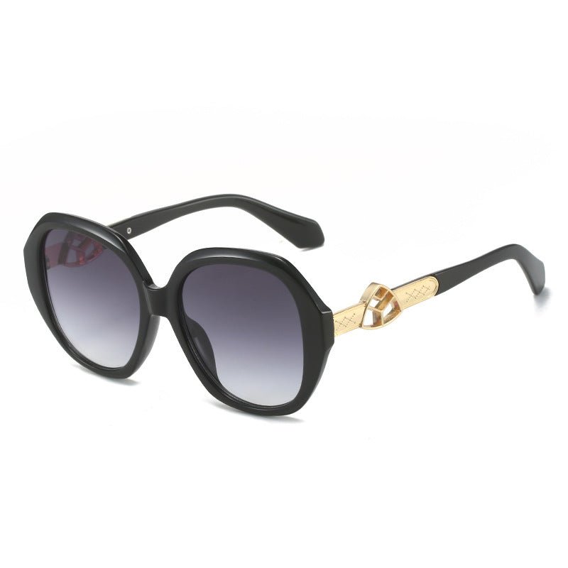 Women's Oversized Sunglasses with Golden Accents Stornfield