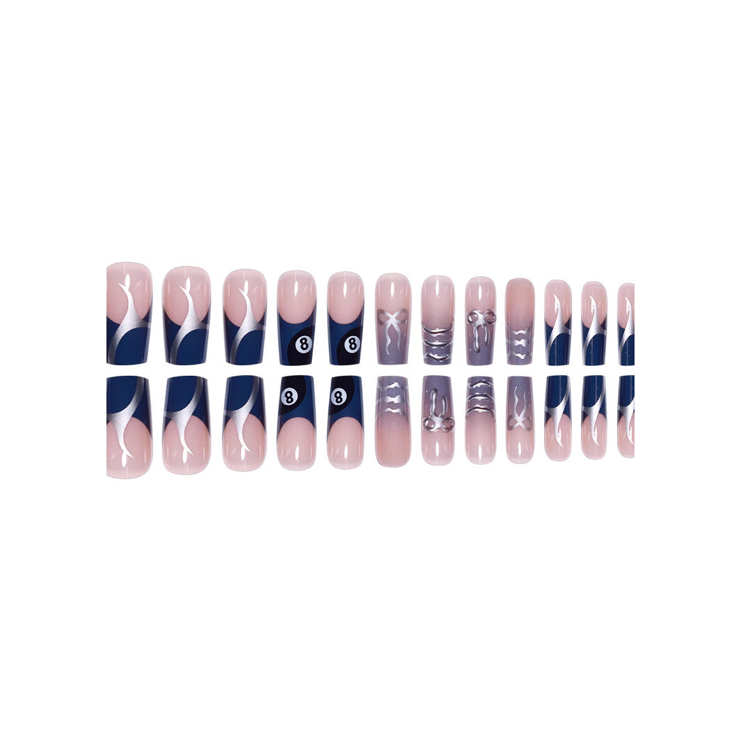 Artistic Patterned Press-On Nail Art Stornfield