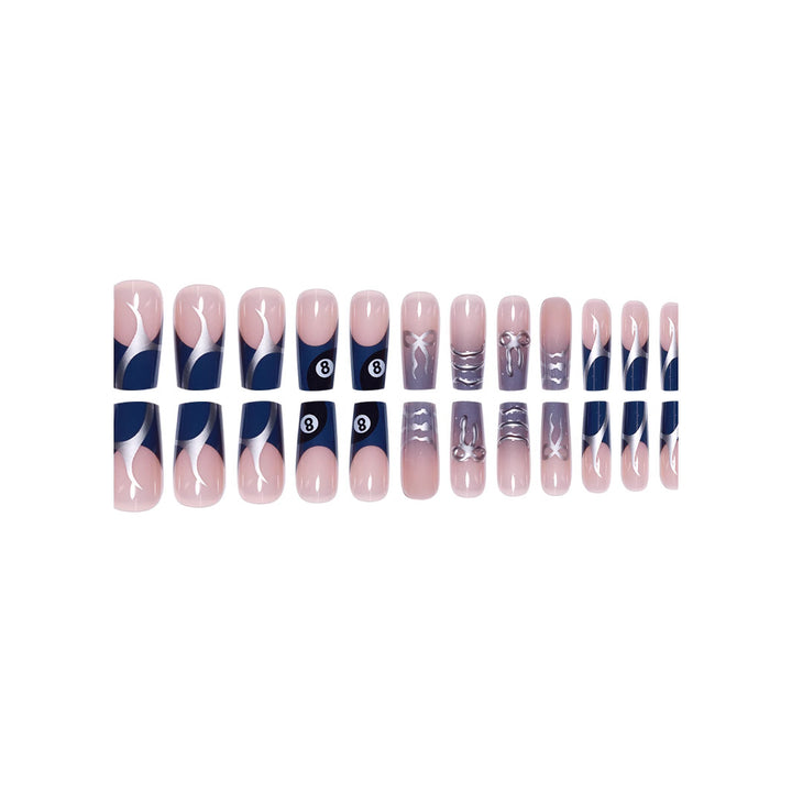 Artistic Patterned Press-On Nail Art Stornfield