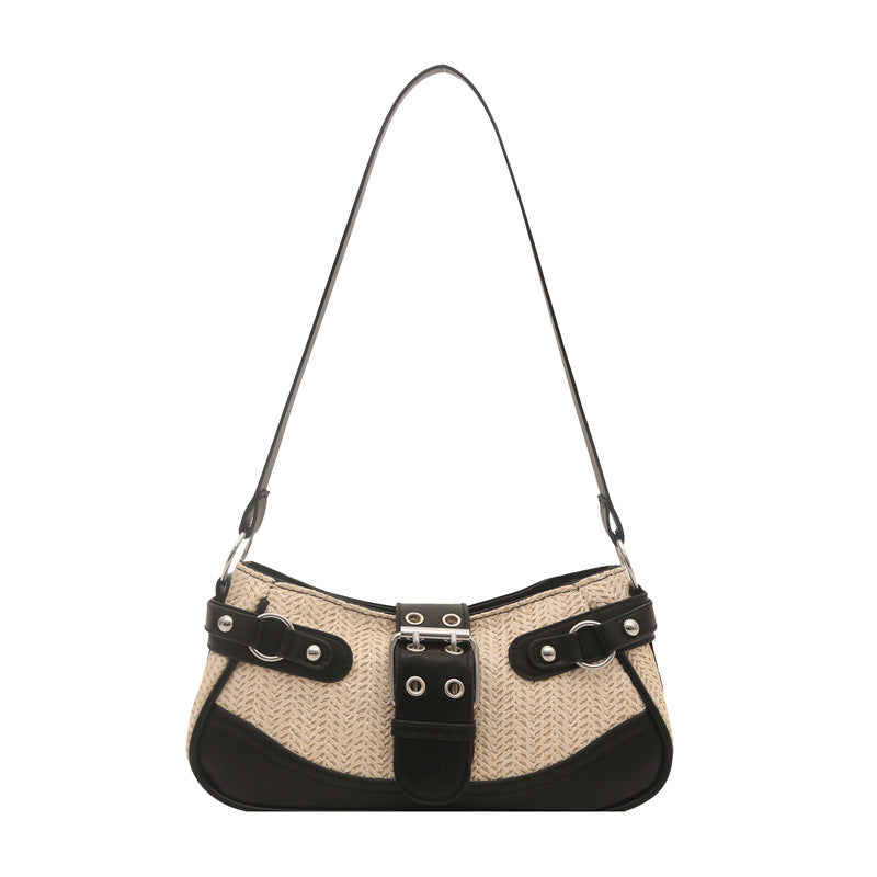Textured Woven Handbag