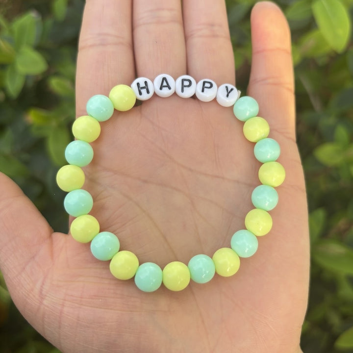 Friendship bracelet made of pastel beads Stornfield