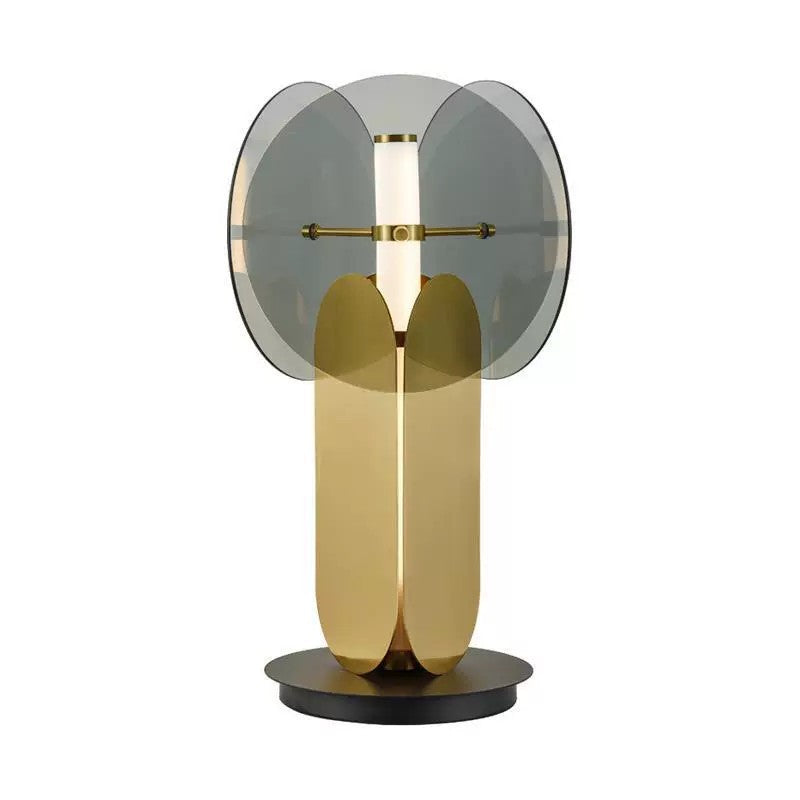 Sculptural Glass Table Lamp