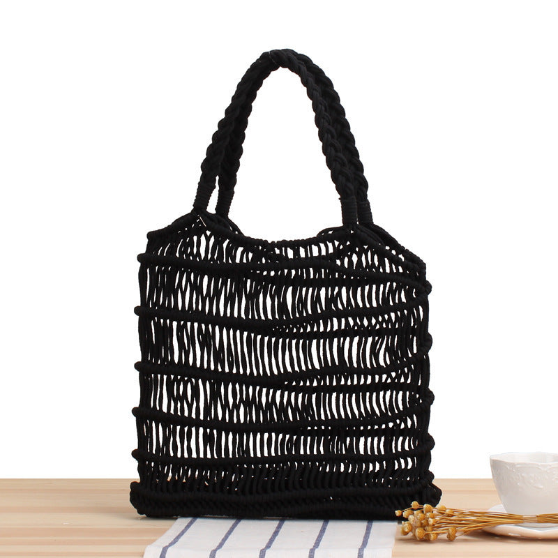 Braided tote bag with inner pouch Stornfield