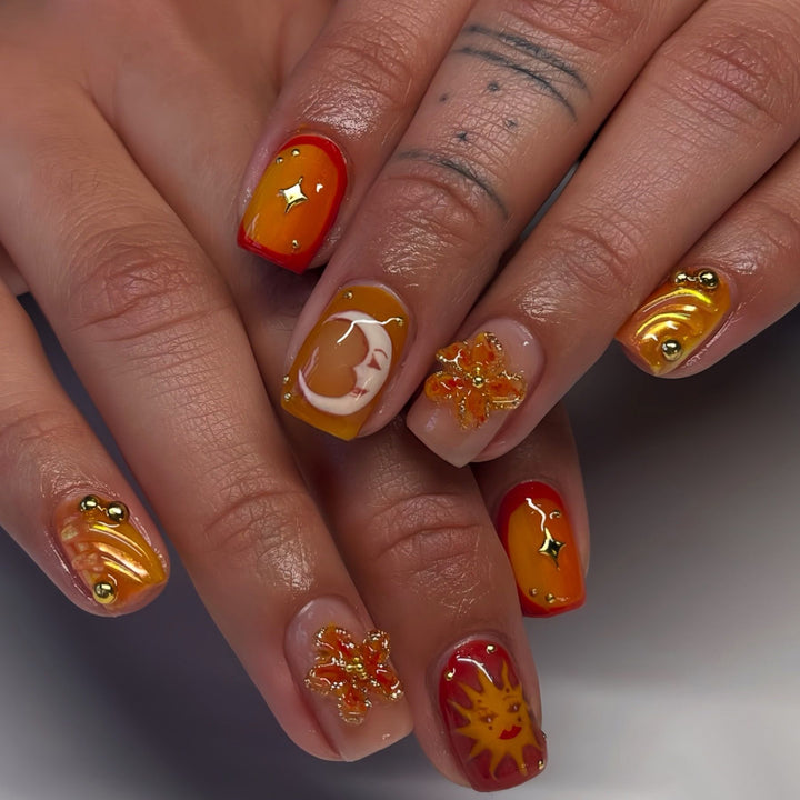 Creative 3D Bow and Pearl Nail Extensions Stornfield