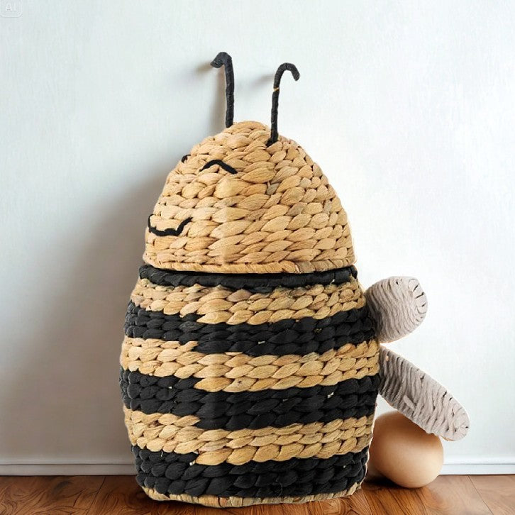 Handcrafted decoration basket made of natural materials Stornfield