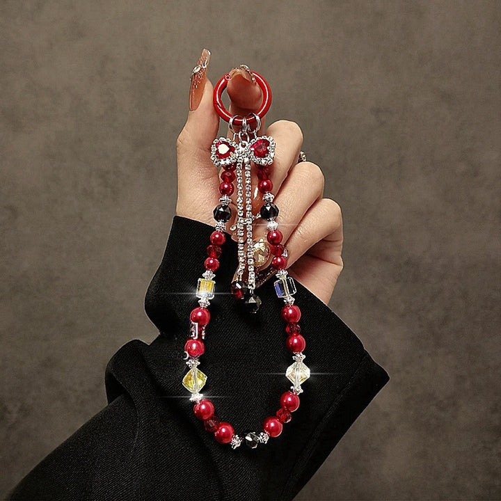 Elegant Multi-String Beaded Keychain Stornfield