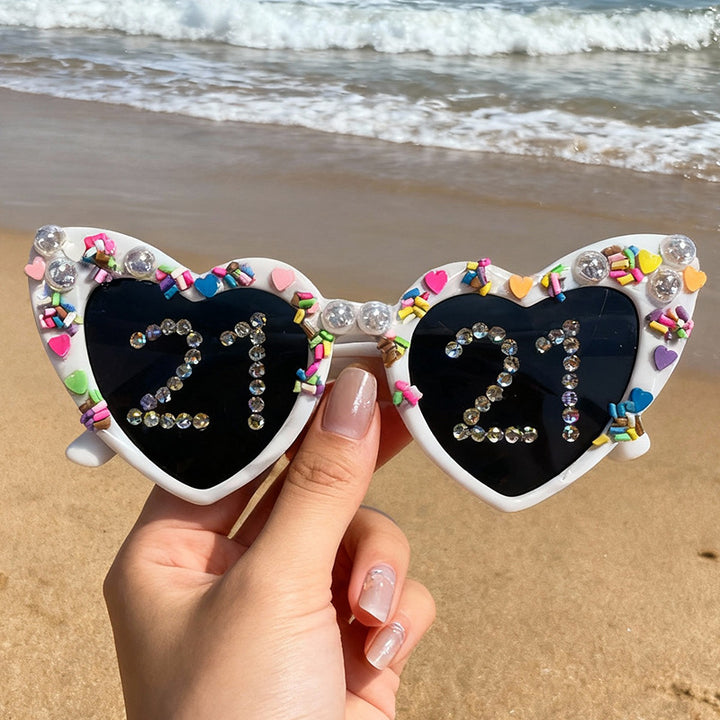 Fun Heart-Shaped Celebration Sunglasses Stornfield