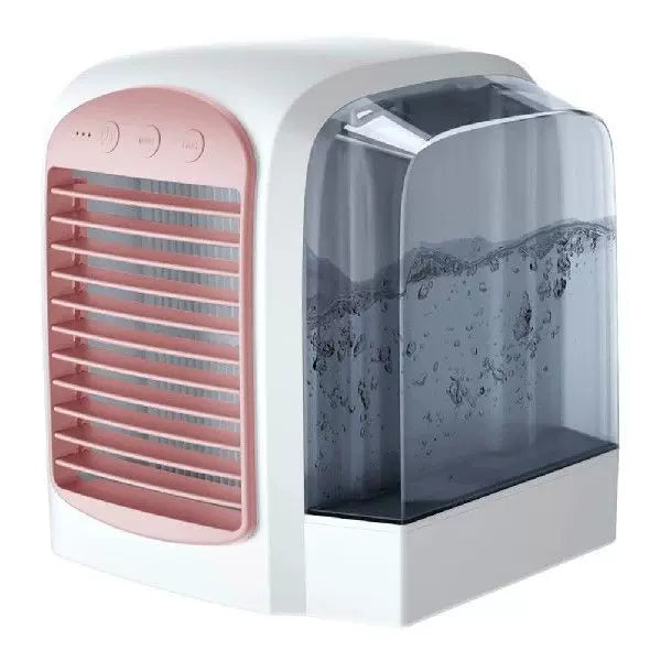 Unisex one-size compact personal evaporative air cooler and humidifier with removable reservoir Stornfield