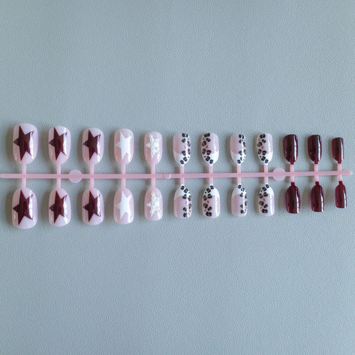 Artistic Animal Print Acrylic Nail Art Set