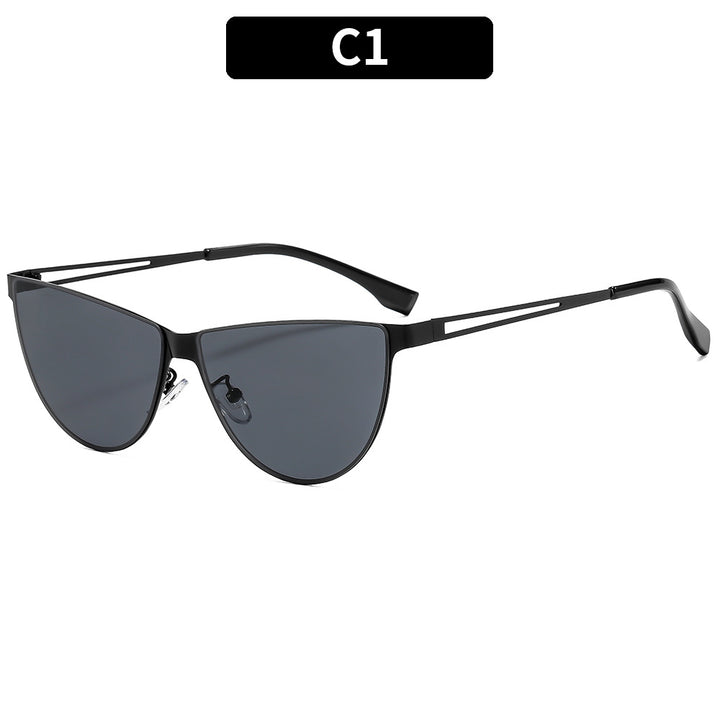 Sleek Futuristic Cat-Eye Sunglasses