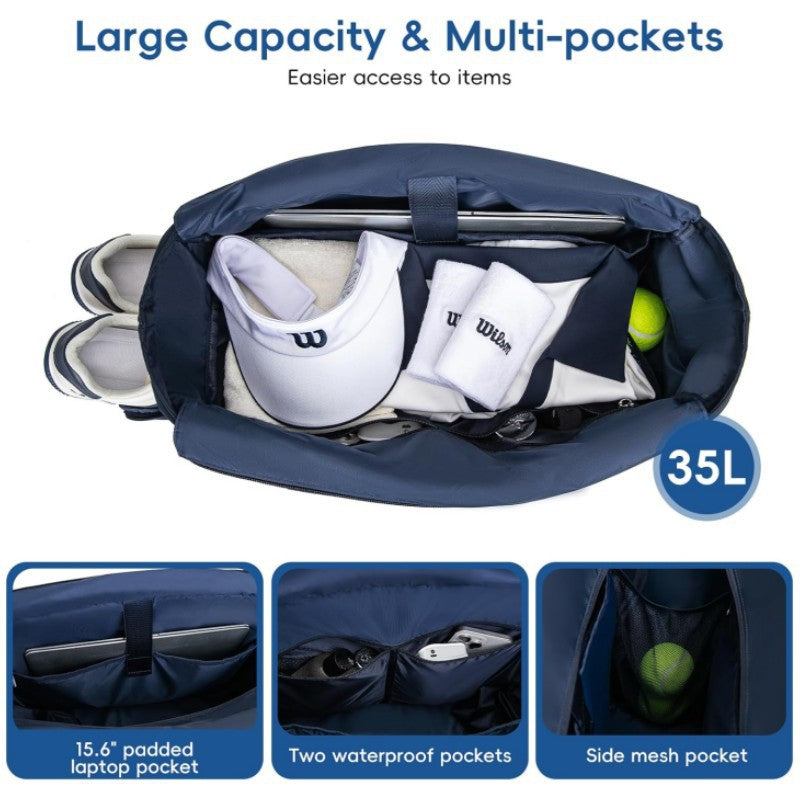 Quilted Tennis Gear Tote Stornfield