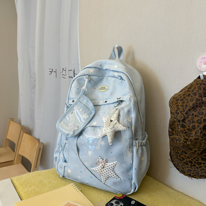 Heart-Appliqué Casual Backpack Stornfield