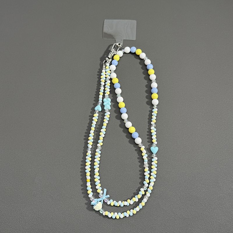 Beaded Eyewear Chain with Butterfly Accents Stornfield