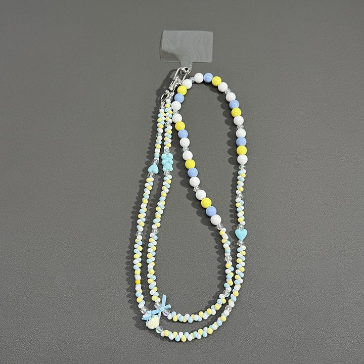 Beaded Eyewear Chain with Butterfly Accents Stornfield