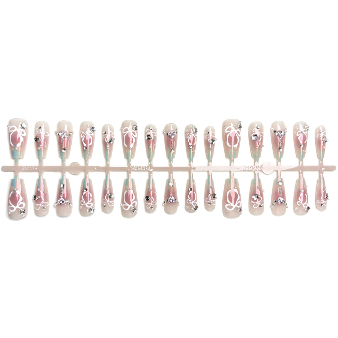 Elegant Gradient Press-On Nail Art Set