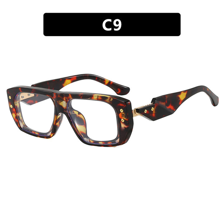Women's fashionable square glasses with multicolored transparent frame Stornfield