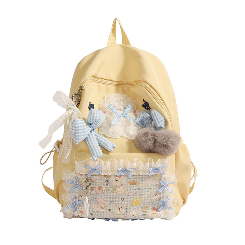 Backpack with Playful Appliqués and Multifunctional Compartments Stornfield