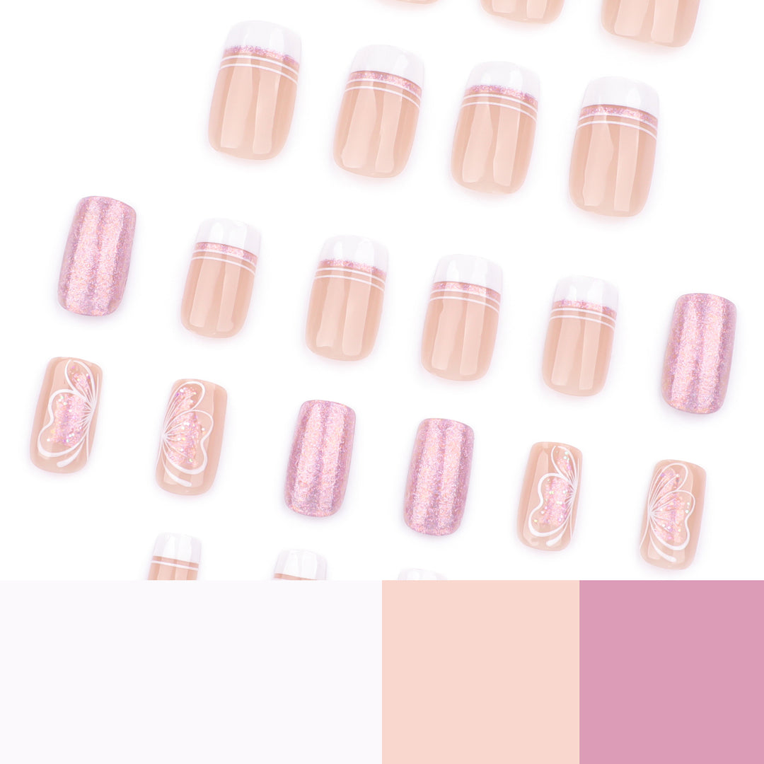 Artful Nail Art with Delicate Butterfly Motif Stornfield