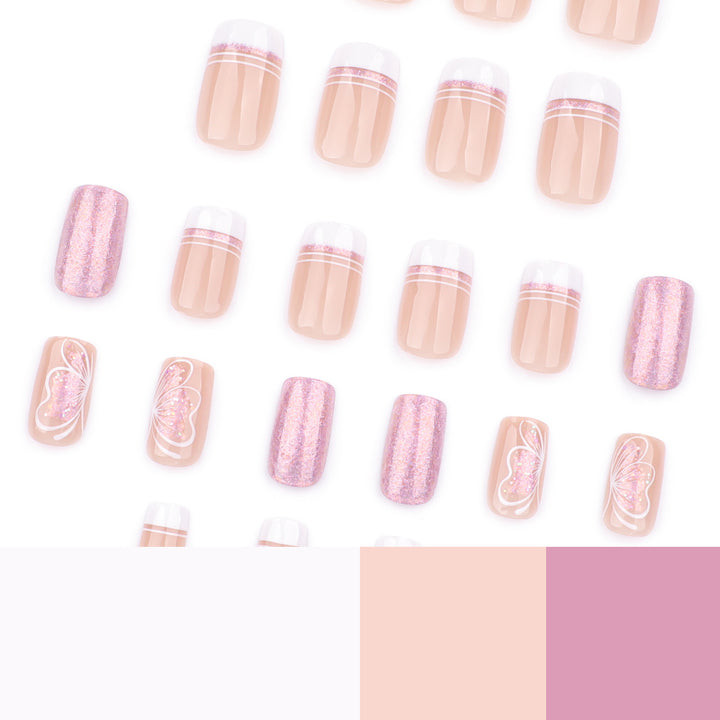 Artful Nail Art with Delicate Butterfly Motif Stornfield