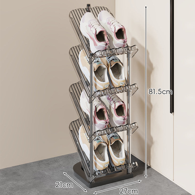 Dual-Tier Adjustable Angled Shoe Organizer
