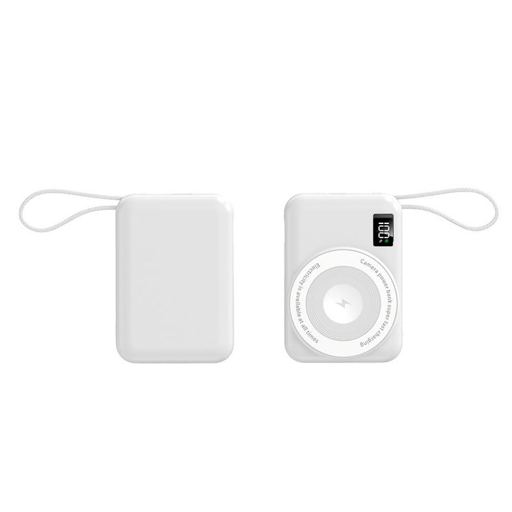 Portable power bank with integrated Qi charging function and digital display Stornfield