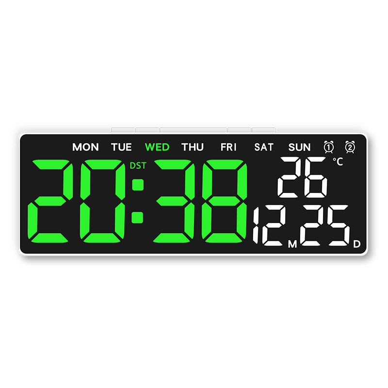 Digital weather alarm clock with large LED display and temperature display Stornfield