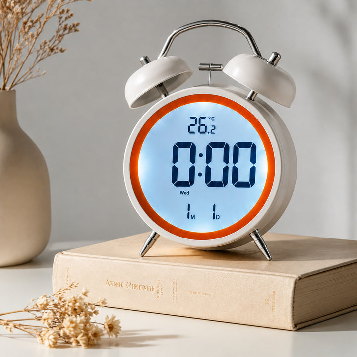 Digital Alarm Clock in Retro Style Stornfield