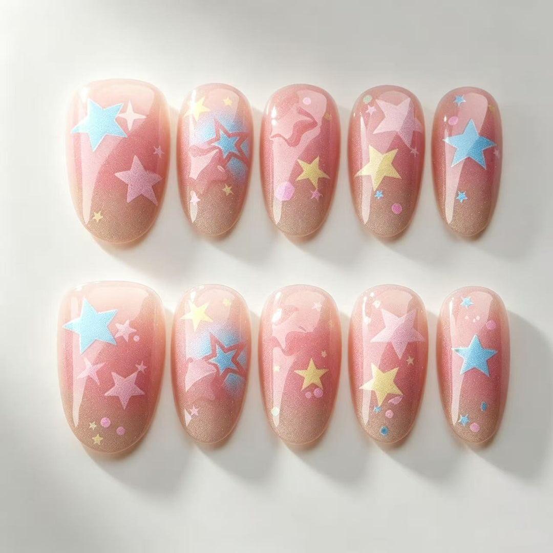 Starry Design Press-On Nails