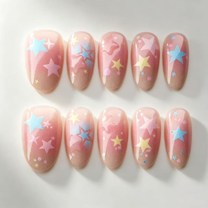 Starry Design Press-On Nails