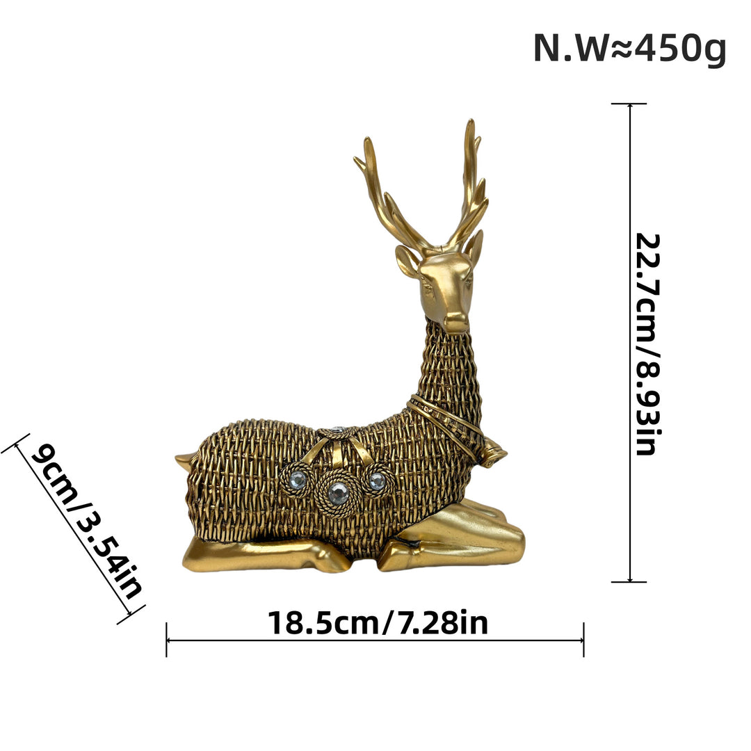 Decorative deer figure with glitter details Stornfield
