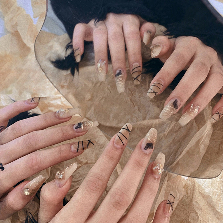Artful Nail Extensions with Modern Graphics Stornfield