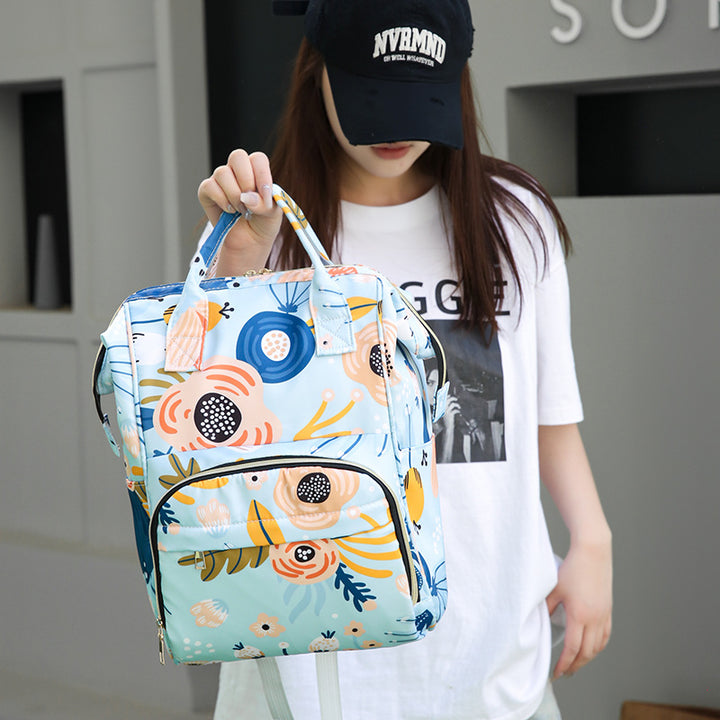 Multi-Purpose Floral Print Backpack Stornfield