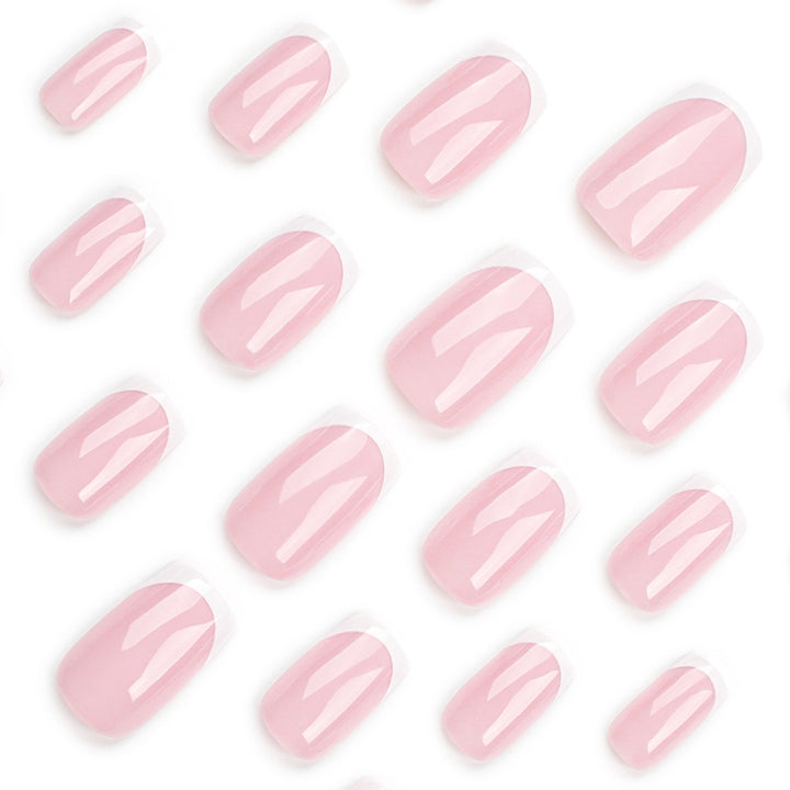 Elegant Nail Extensions with Precise French Tip Stornfield
