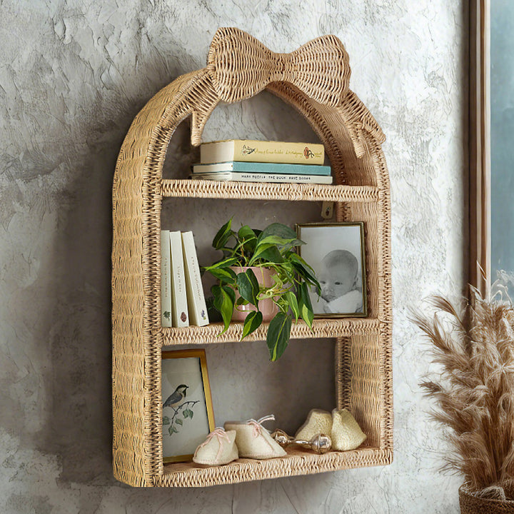 Playful wall shelf in butterfly design Stornfield