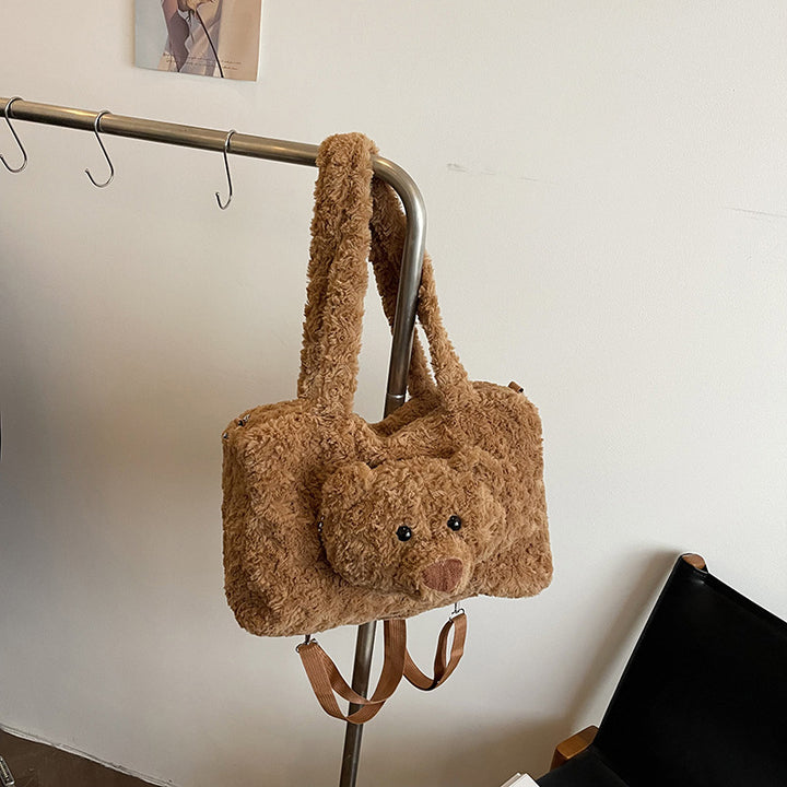 Plush handbag with bear motif Stornfield