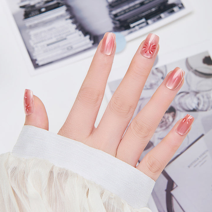Artistic nail extensions with floral accents Stornfield