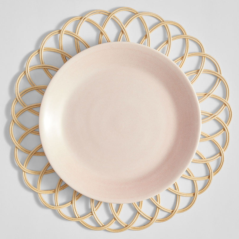Decorative coaster made of woven rattan Stornfield