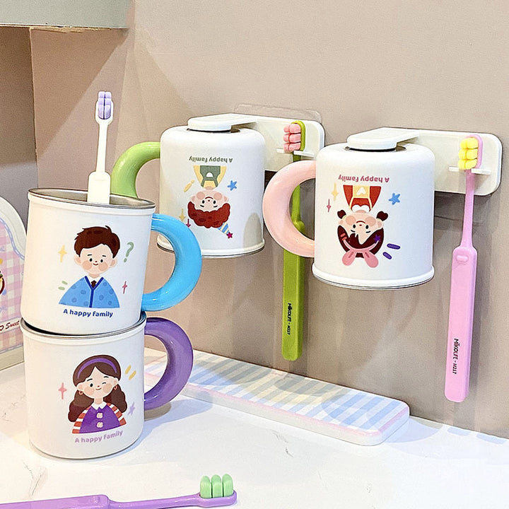 Wall cup holder with creative cartoon design Stornfield