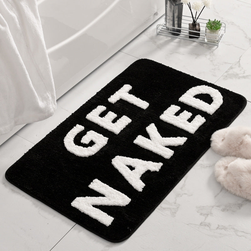 Plush Bathroom Quote Mat Stornfield