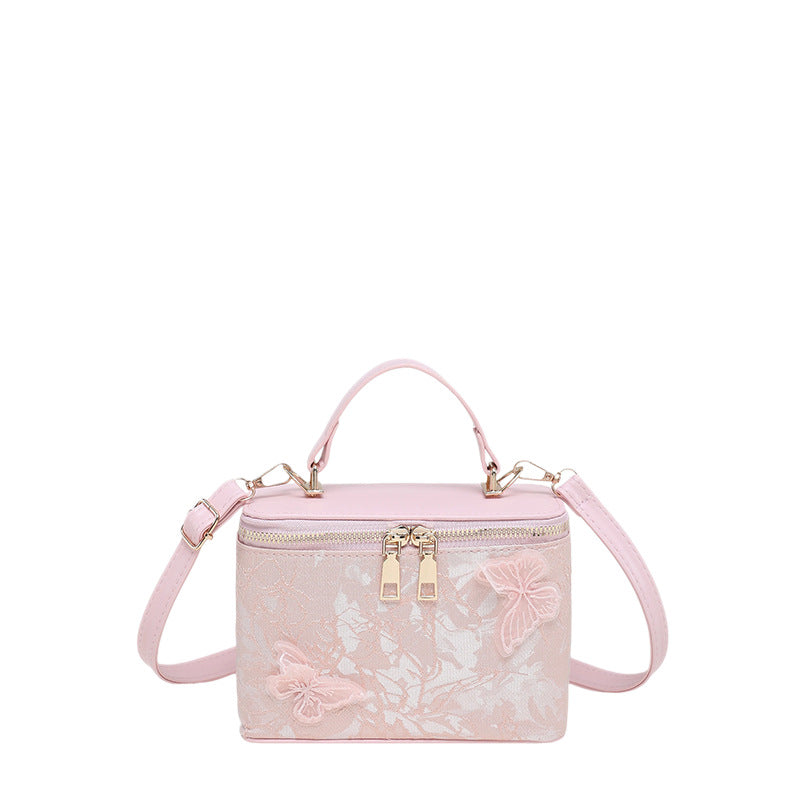 Elegant Floral Embroidered Handbag