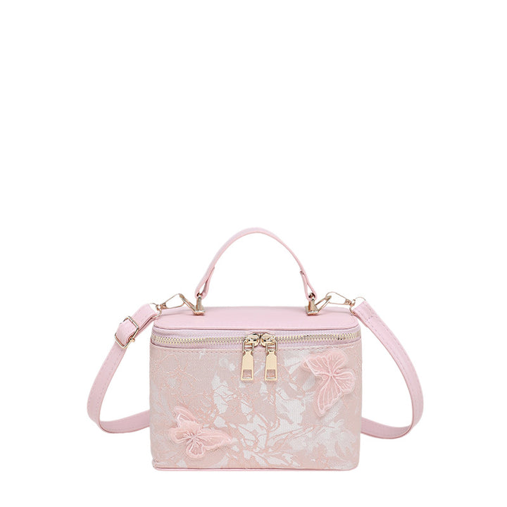 Elegant Floral Embroidered Handbag