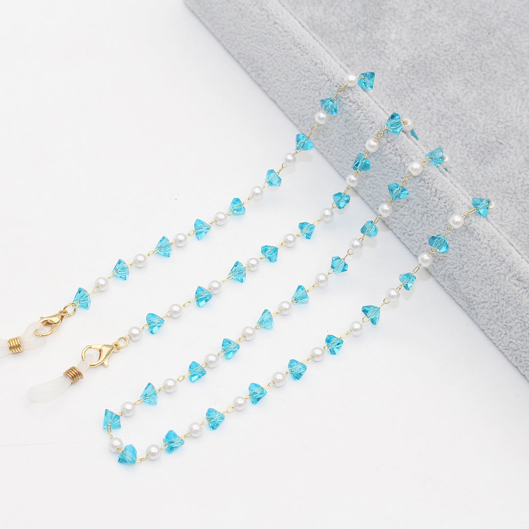 Stylish Pearl and Crystal Eyewear Chain Stornfield