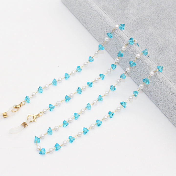 Stylish Pearl and Crystal Eyewear Chain Stornfield