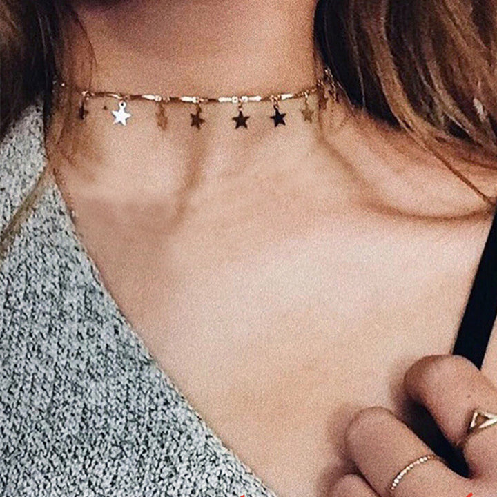 Star Charm Linked Chain Necklace Stornfield